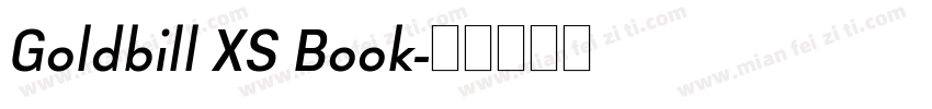Goldbill XS Book字体转换